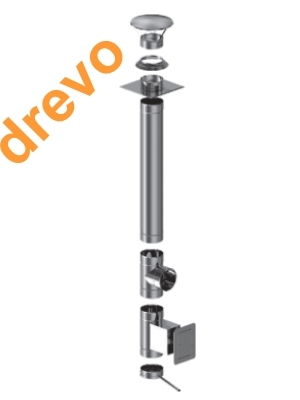 Jednovrstvové nerezové komíny 1.4828 - hr. 0,8 mm (130-200mm)
