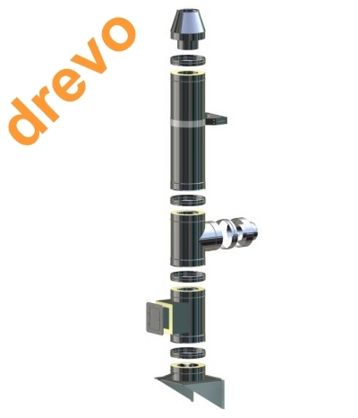 Trojvrstvové nerezové 1.4828 - 1,0 mm, izolácia 50mm (130-400mm)